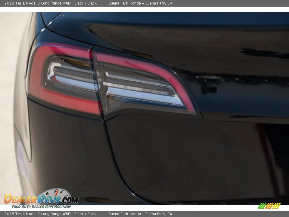 2018 Tesla Model 3 Long Range AWD Black / Black Photo #10