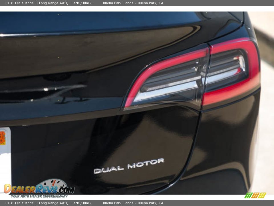 2018 Tesla Model 3 Long Range AWD Black / Black Photo #11