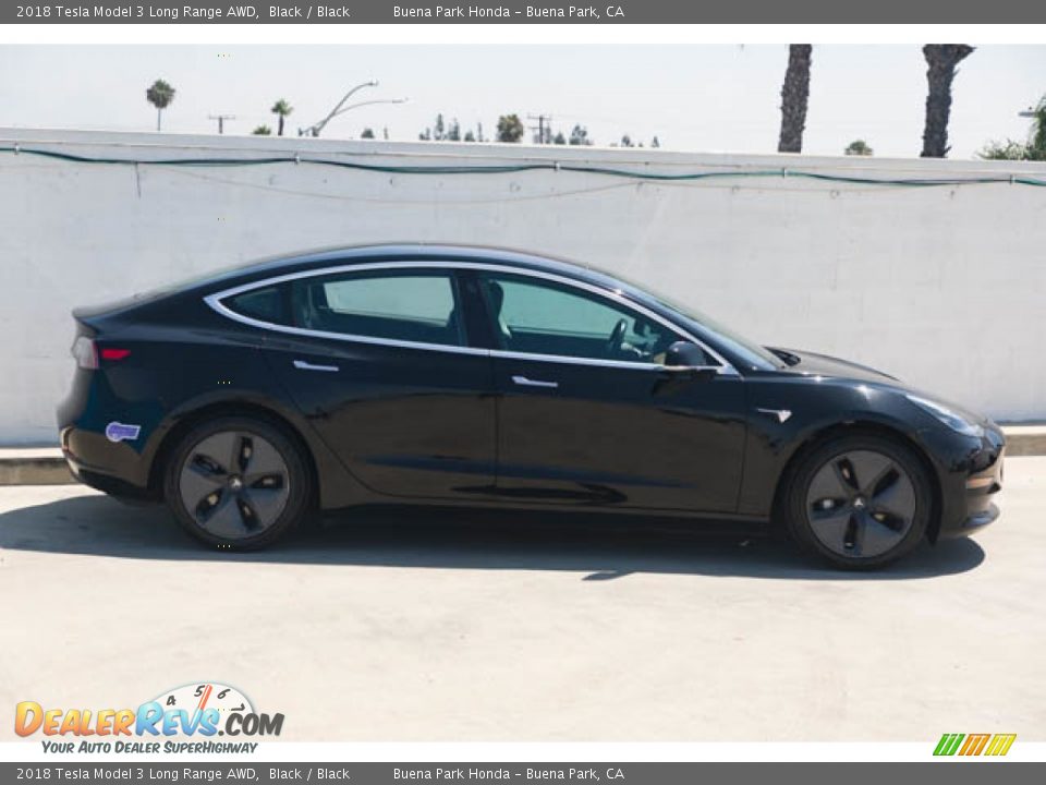 2018 Tesla Model 3 Long Range AWD Black / Black Photo #12