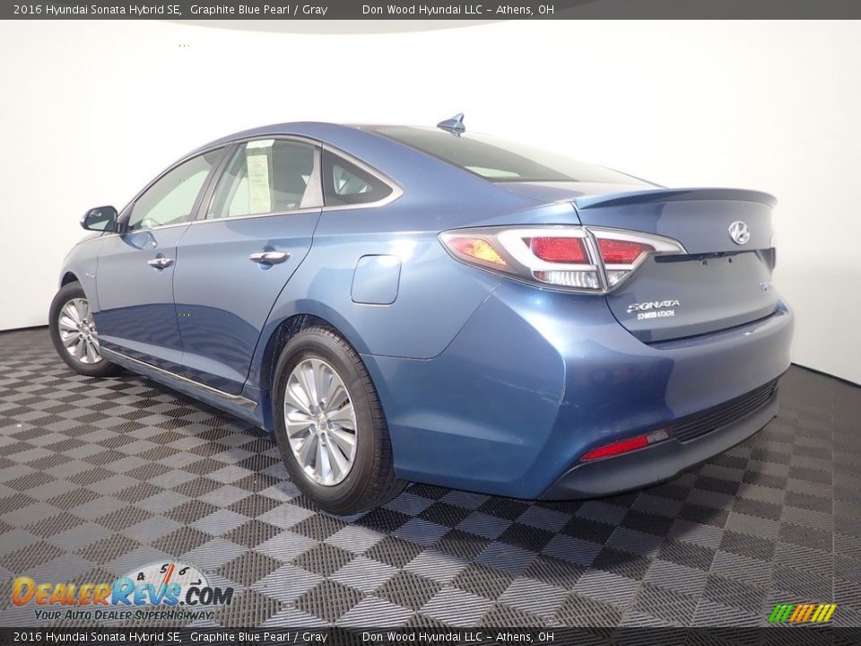 2016 Hyundai Sonata Hybrid SE Graphite Blue Pearl / Gray Photo #9