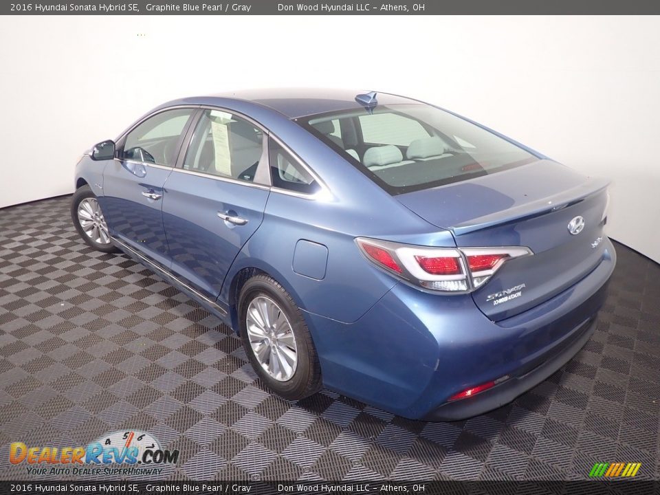 2016 Hyundai Sonata Hybrid SE Graphite Blue Pearl / Gray Photo #10