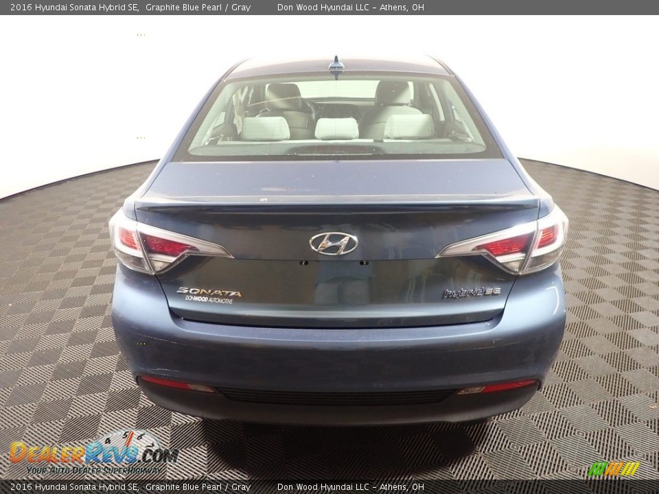 2016 Hyundai Sonata Hybrid SE Graphite Blue Pearl / Gray Photo #11