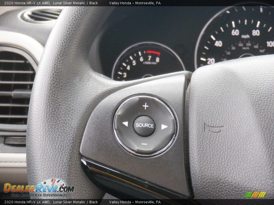 2020 Honda HR-V LX AWD Lunar Silver Metallic / Black Photo #17