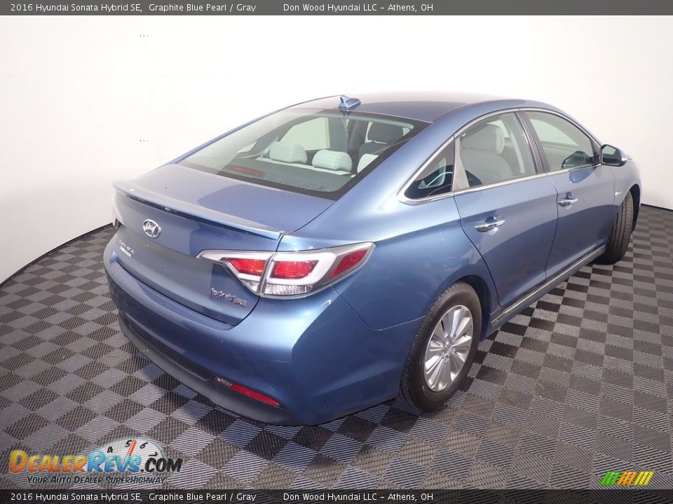 2016 Hyundai Sonata Hybrid SE Graphite Blue Pearl / Gray Photo #14