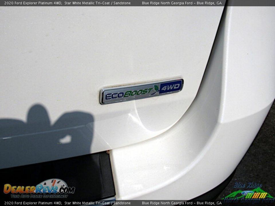 2020 Ford Explorer Platinum 4WD Star White Metallic Tri-Coat / Sandstone Photo #33