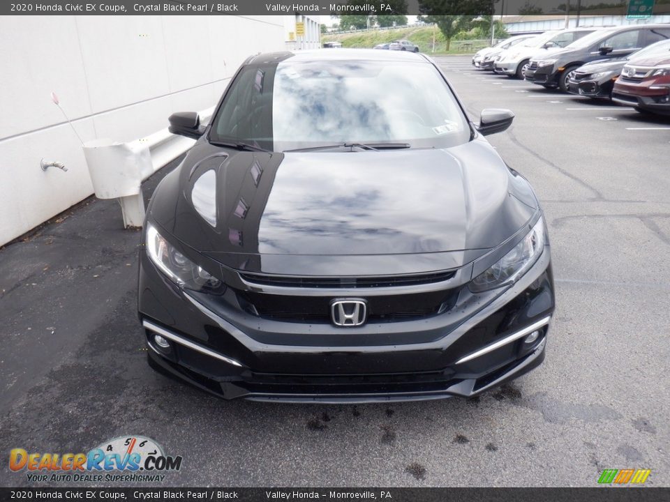 2020 Honda Civic EX Coupe Crystal Black Pearl / Black Photo #3
