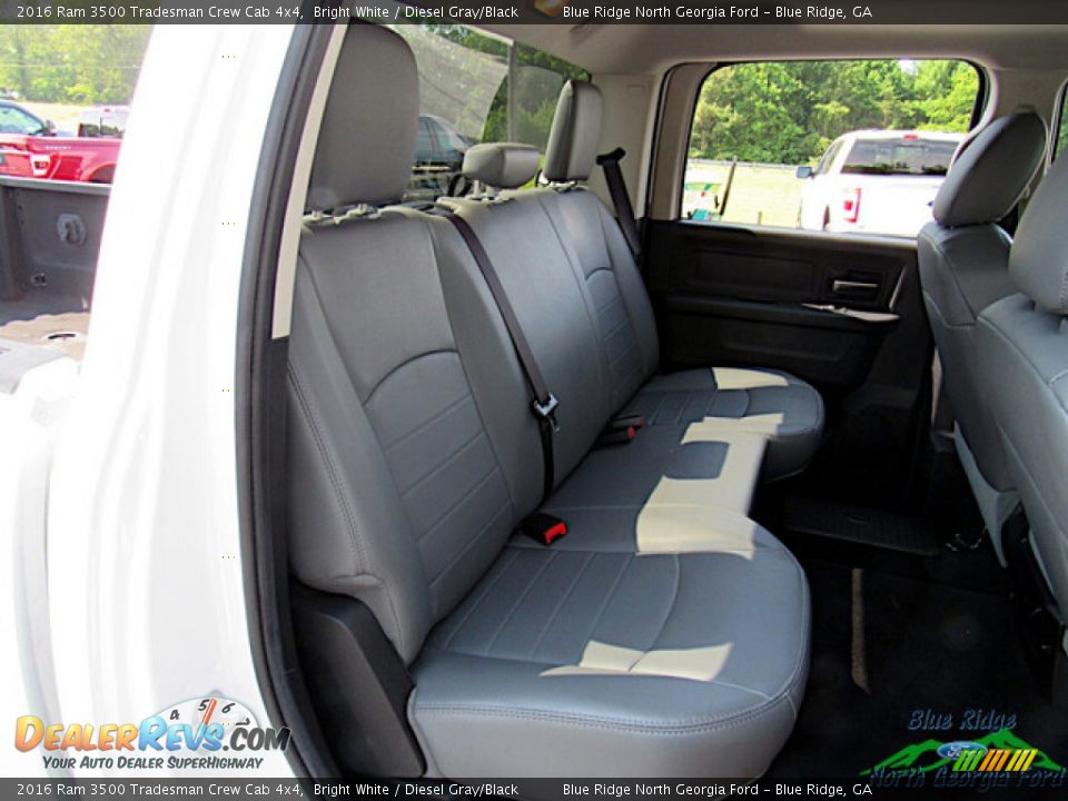 Rear Seat of 2016 Ram 3500 Tradesman Crew Cab 4x4 Photo #13