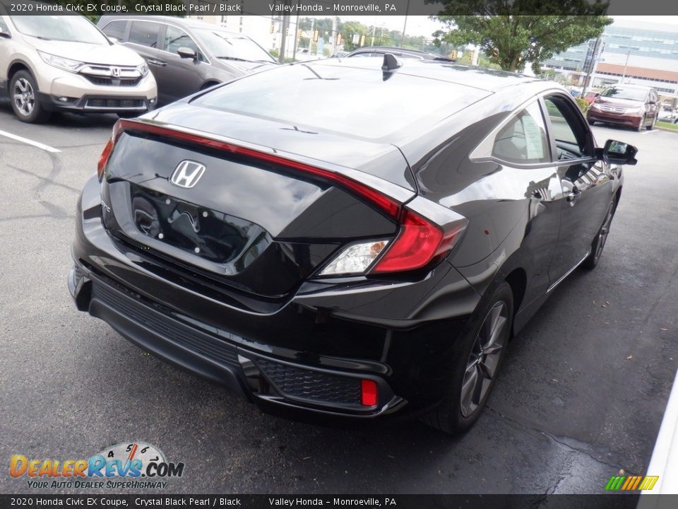 2020 Honda Civic EX Coupe Crystal Black Pearl / Black Photo #5