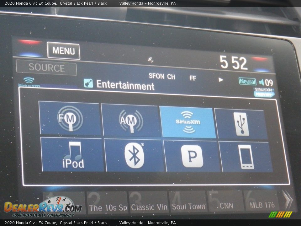 Controls of 2020 Honda Civic EX Coupe Photo #18