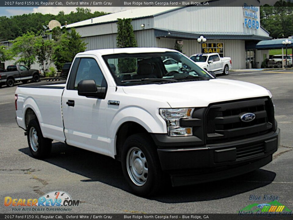 2017 Ford F150 XL Regular Cab Oxford White / Earth Gray Photo #7