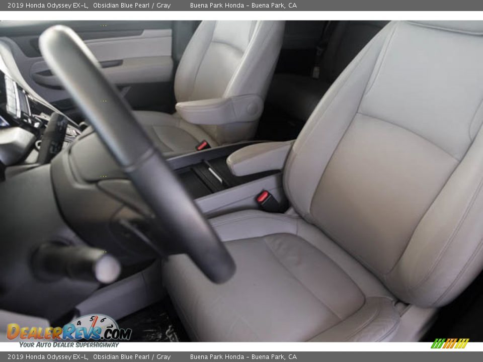 2019 Honda Odyssey EX-L Obsidian Blue Pearl / Gray Photo #19