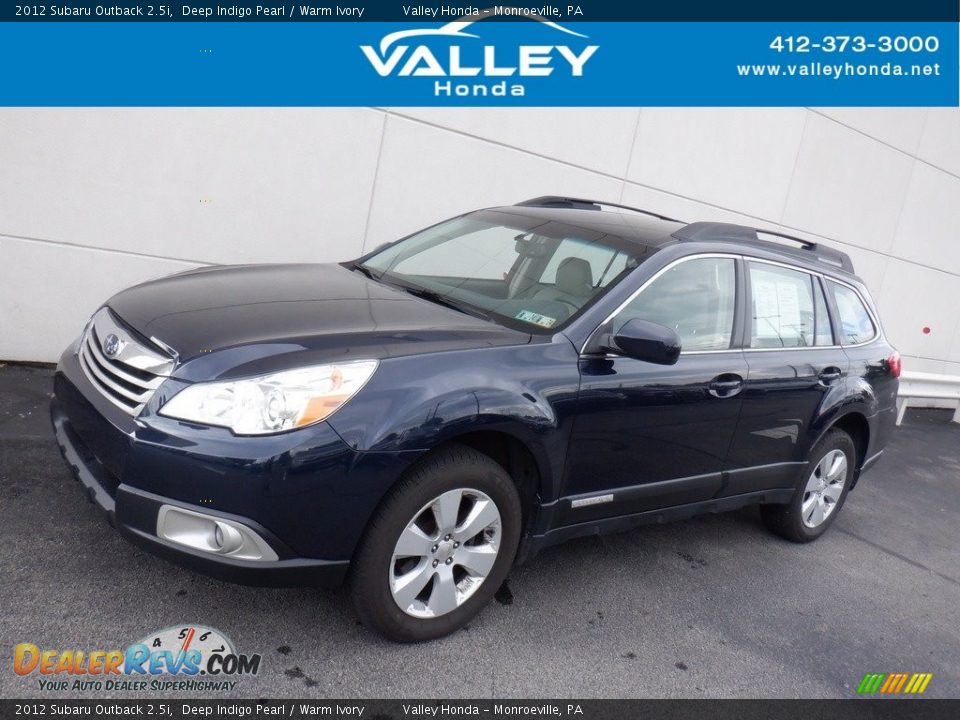 2012 Subaru Outback 2.5i Deep Indigo Pearl / Warm Ivory Photo #1