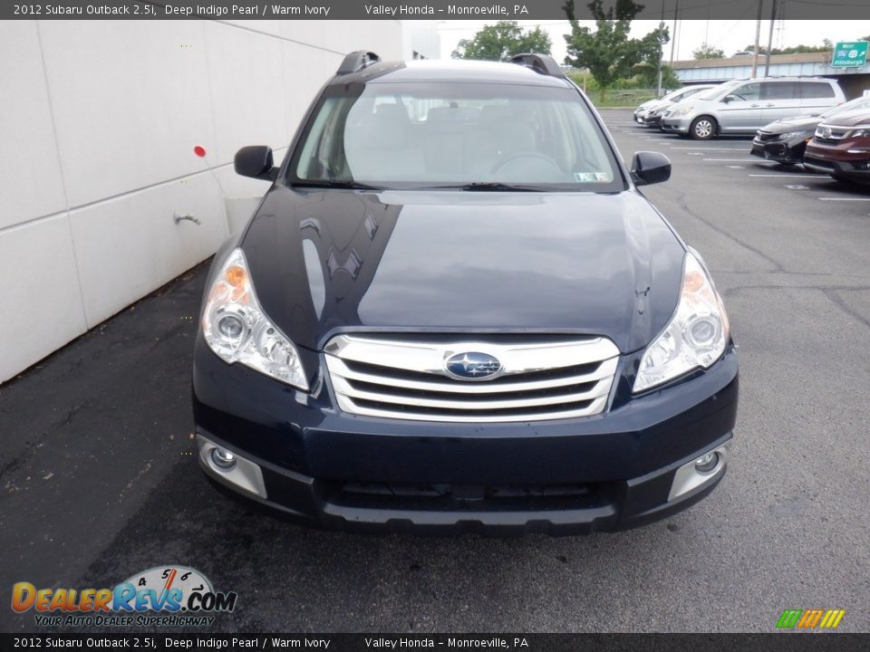 2012 Subaru Outback 2.5i Deep Indigo Pearl / Warm Ivory Photo #4