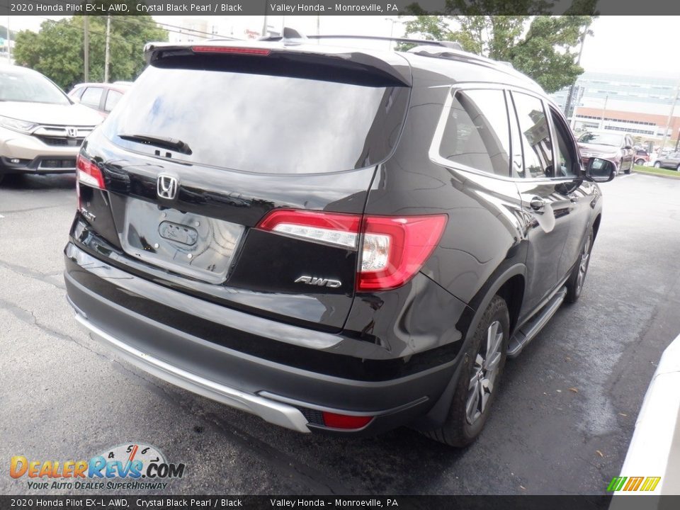 2020 Honda Pilot EX-L AWD Crystal Black Pearl / Black Photo #6