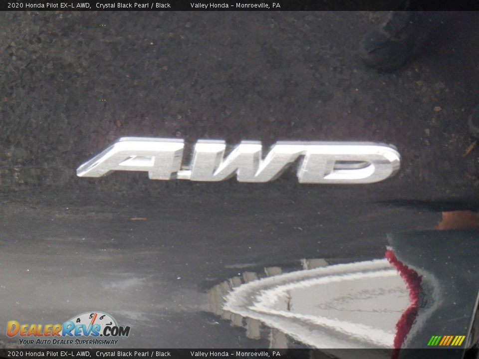 2020 Honda Pilot EX-L AWD Crystal Black Pearl / Black Photo #7