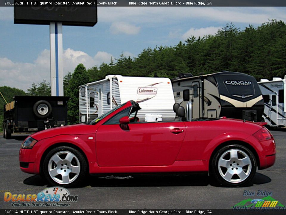 2001 Audi TT 1.8T quattro Roadster Amulet Red / Ebony Black Photo #2