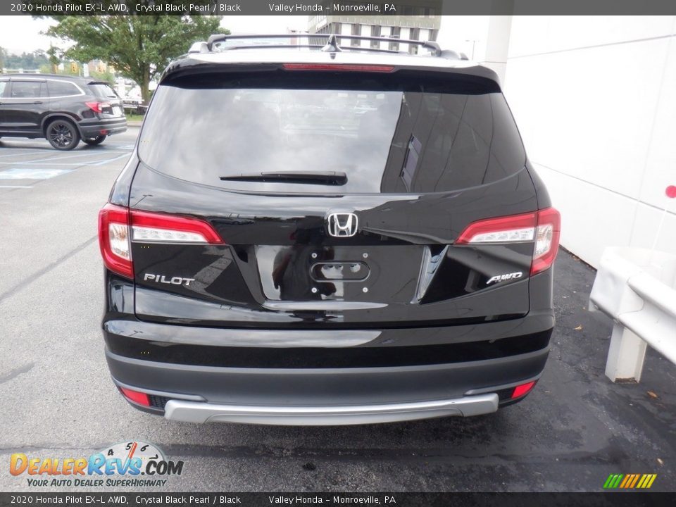 2020 Honda Pilot EX-L AWD Crystal Black Pearl / Black Photo #8