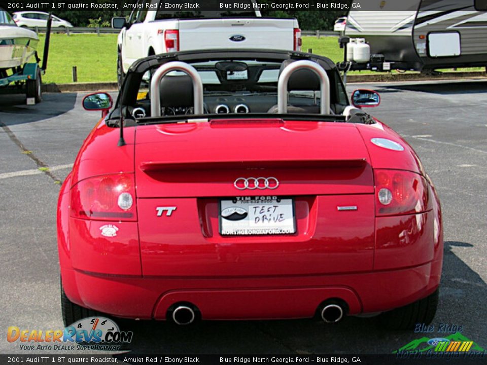 2001 Audi TT 1.8T quattro Roadster Amulet Red / Ebony Black Photo #4
