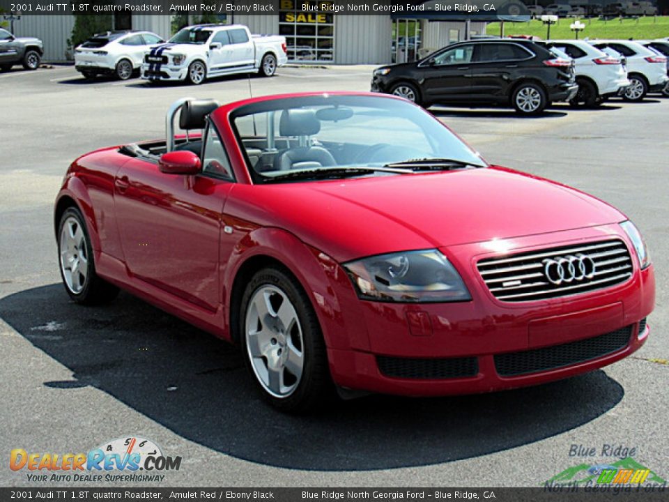 2001 Audi TT 1.8T quattro Roadster Amulet Red / Ebony Black Photo #7