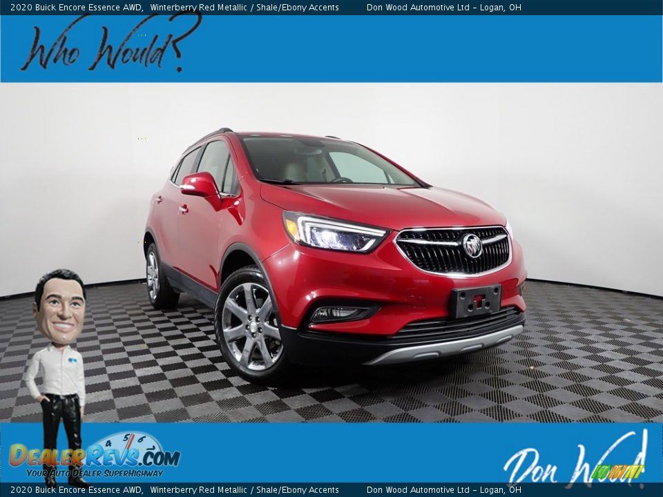 2020 Buick Encore Essence AWD Winterberry Red Metallic / Shale/Ebony Accents Photo #1