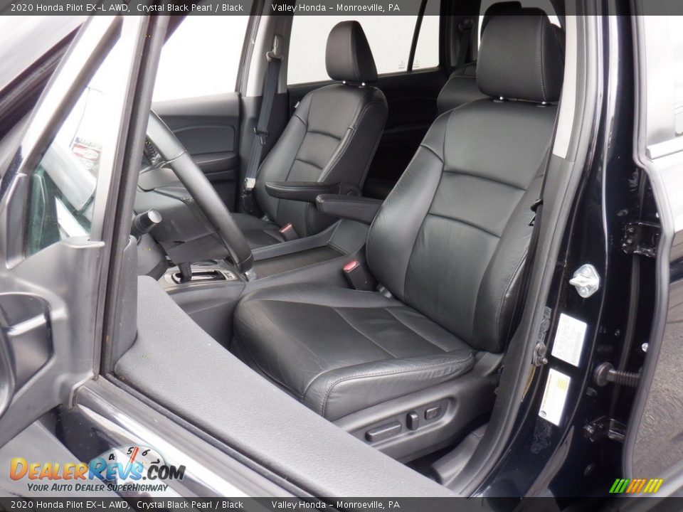 2020 Honda Pilot EX-L AWD Crystal Black Pearl / Black Photo #16