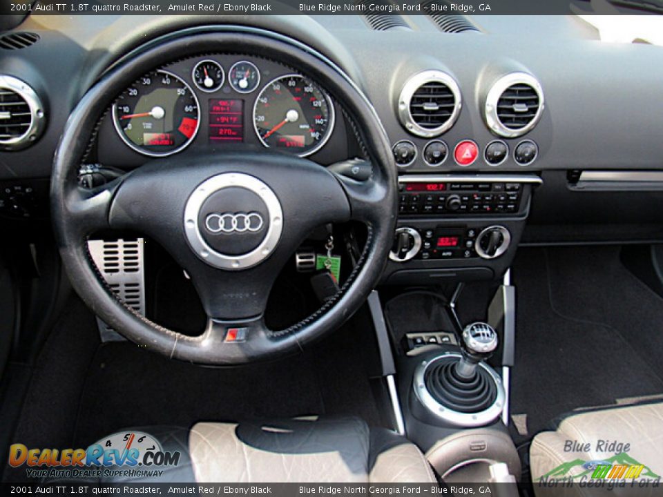2001 Audi TT 1.8T quattro Roadster Amulet Red / Ebony Black Photo #14