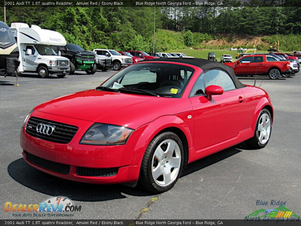 2001 Audi TT 1.8T quattro Roadster Amulet Red / Ebony Black Photo #20