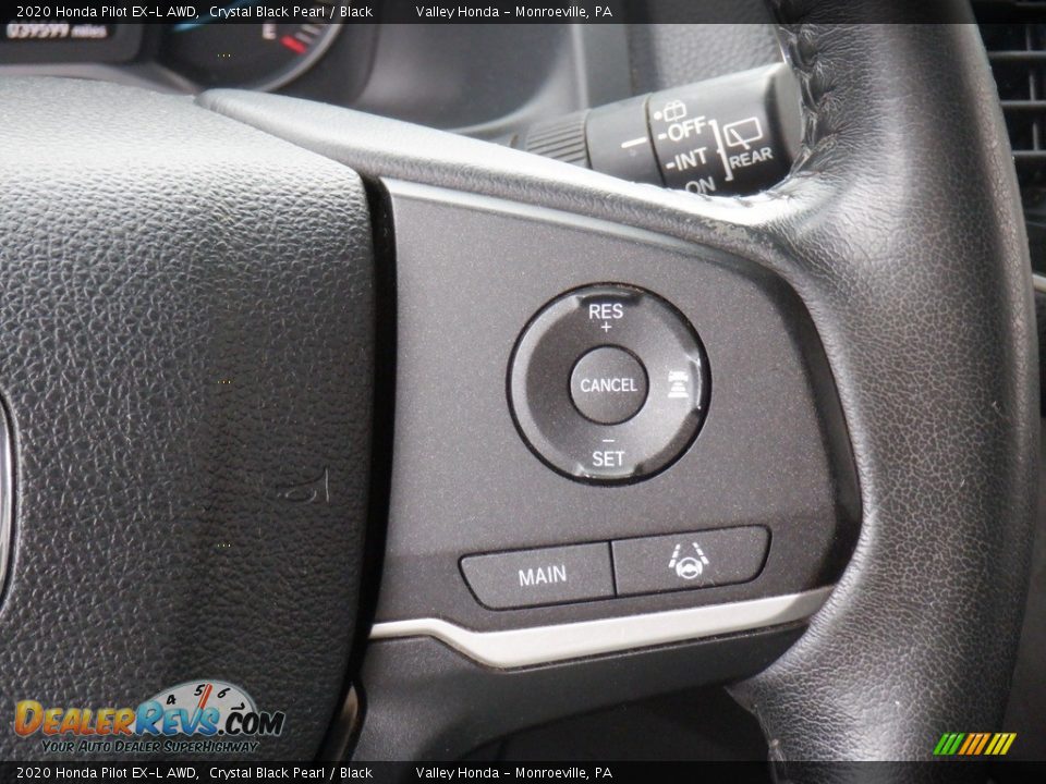 2020 Honda Pilot EX-L AWD Crystal Black Pearl / Black Photo #27