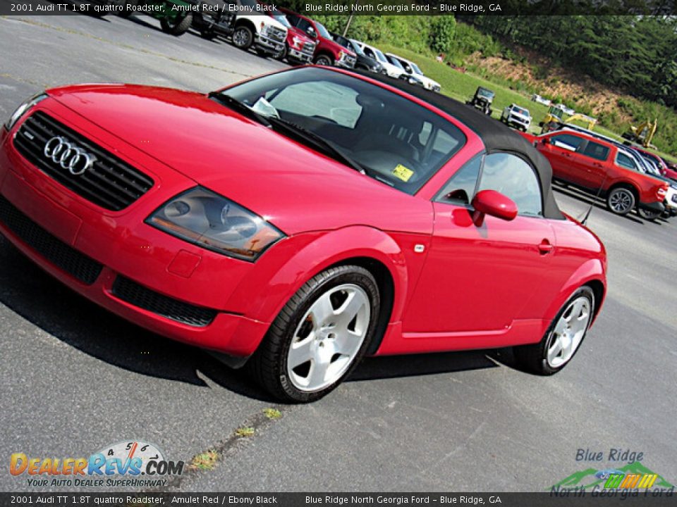 2001 Audi TT 1.8T quattro Roadster Amulet Red / Ebony Black Photo #24