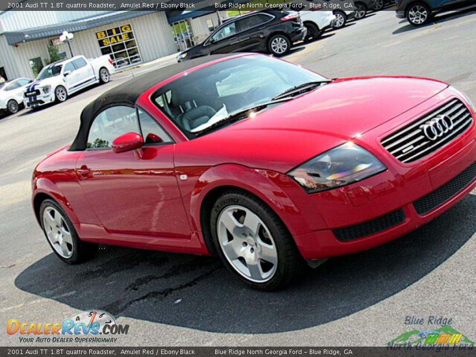 2001 Audi TT 1.8T quattro Roadster Amulet Red / Ebony Black Photo #25