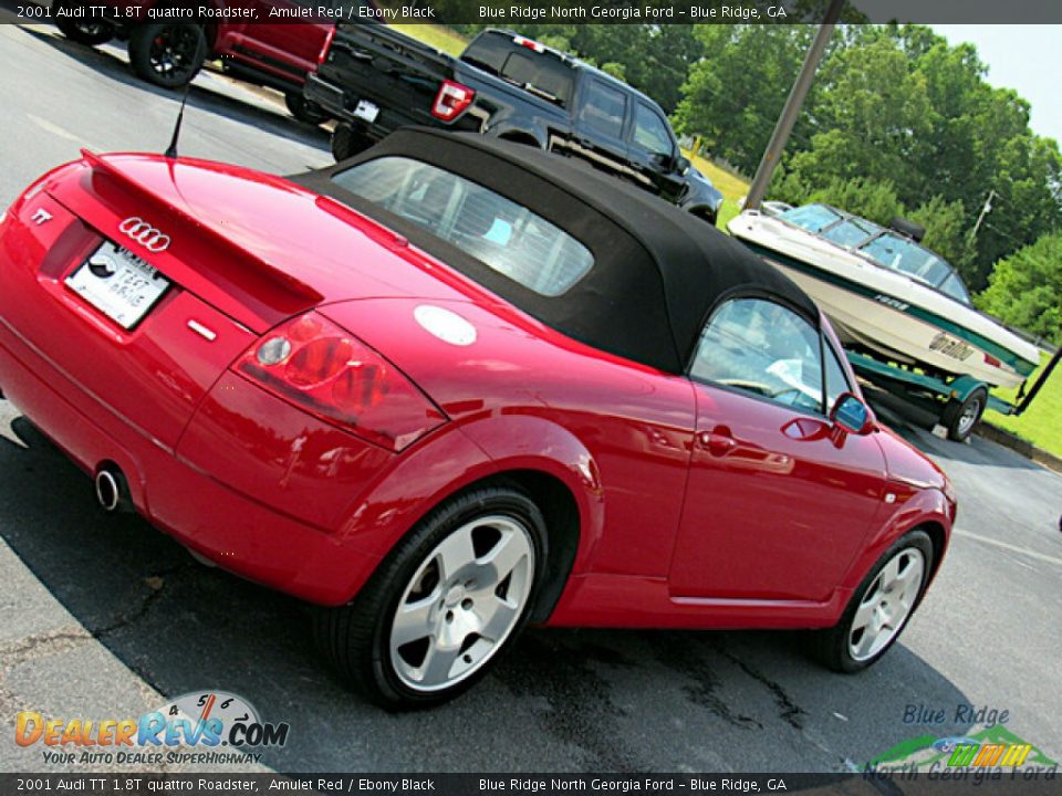 2001 Audi TT 1.8T quattro Roadster Amulet Red / Ebony Black Photo #26