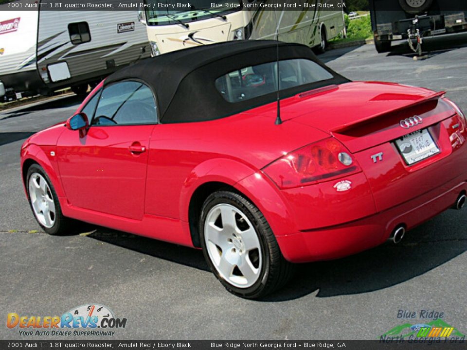 2001 Audi TT 1.8T quattro Roadster Amulet Red / Ebony Black Photo #27