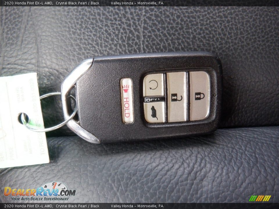 2020 Honda Pilot EX-L AWD Crystal Black Pearl / Black Photo #35