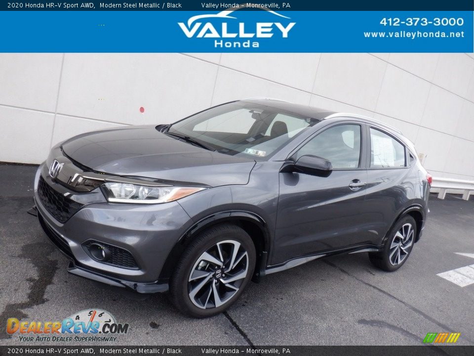 2020 Honda HR-V Sport AWD Modern Steel Metallic / Black Photo #1