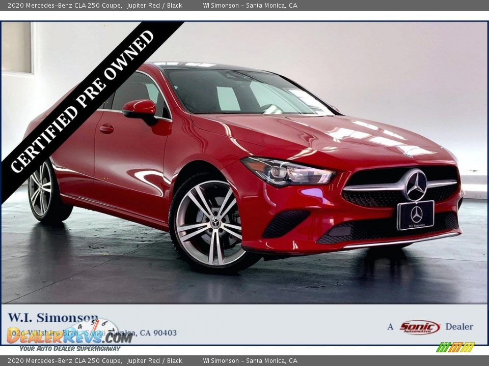 2020 Mercedes-Benz CLA 250 Coupe Jupiter Red / Black Photo #1