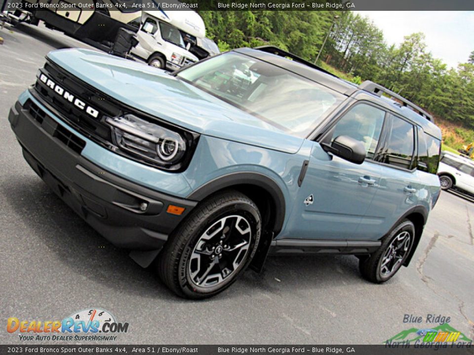 2023 Ford Bronco Sport Outer Banks 4x4 Area 51 / Ebony/Roast Photo #26