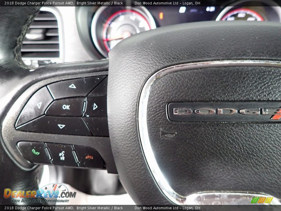 2018 Dodge Charger Police Pursuit AWD Steering Wheel Photo #13