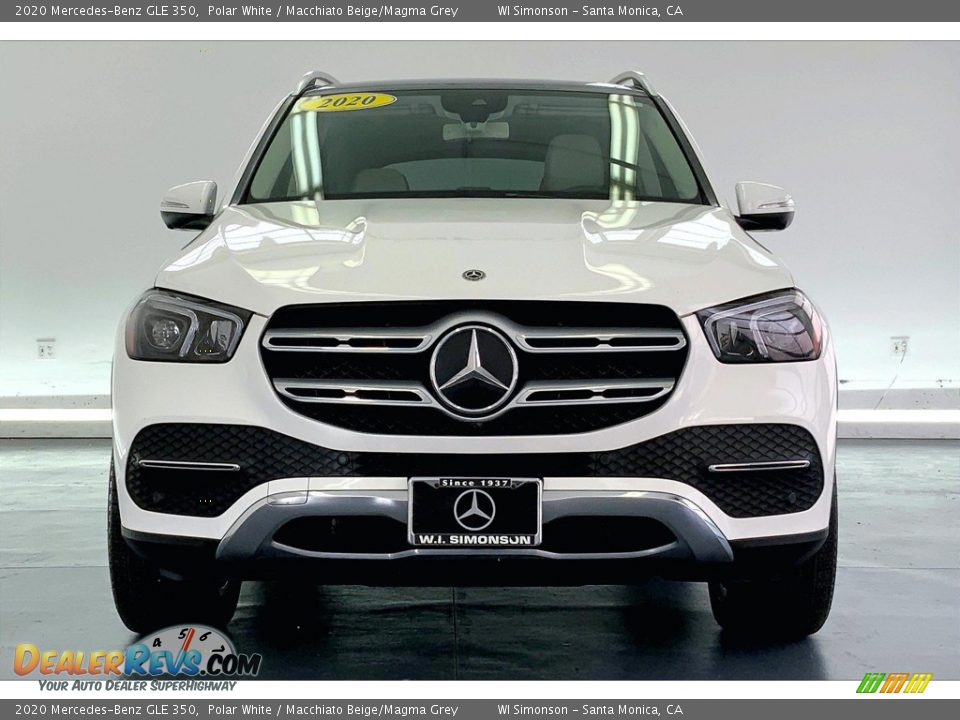 2020 Mercedes-Benz GLE 350 Polar White / Macchiato Beige/Magma Grey Photo #2