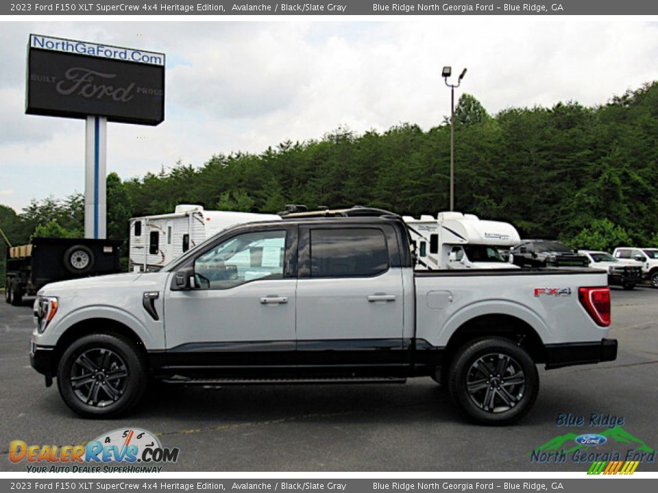 2023 Ford F150 XLT SuperCrew 4x4 Heritage Edition Avalanche / Black/Slate Gray Photo #2