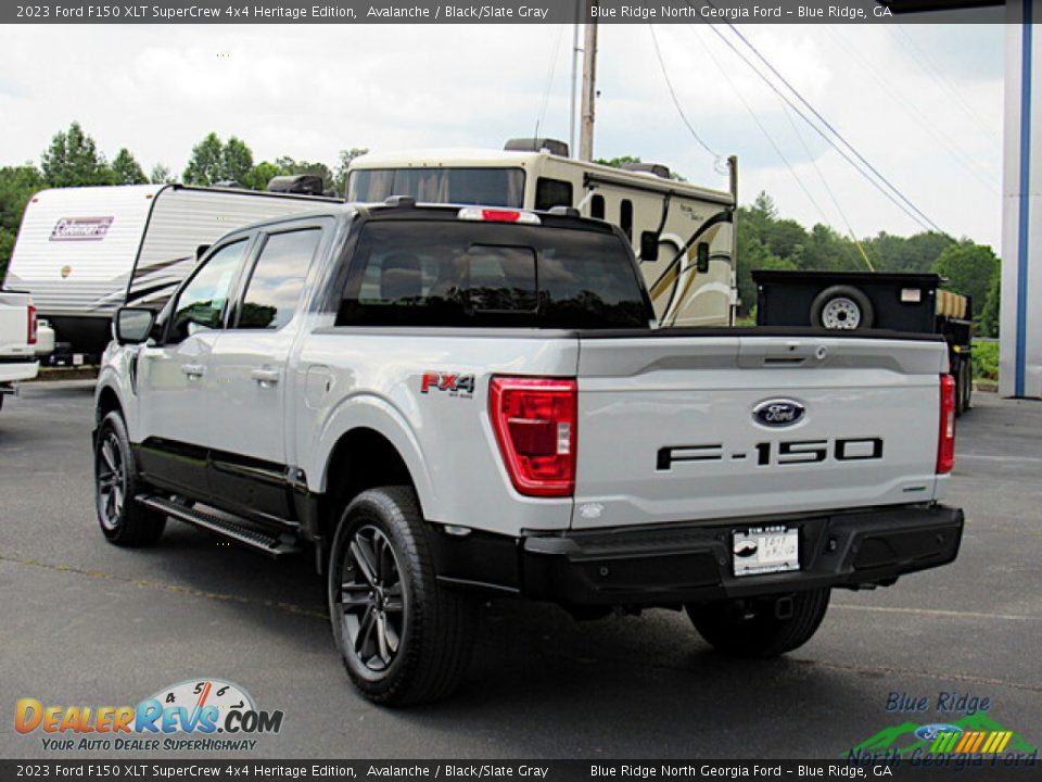 2023 Ford F150 XLT SuperCrew 4x4 Heritage Edition Avalanche / Black/Slate Gray Photo #3