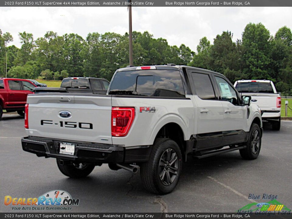 2023 Ford F150 XLT SuperCrew 4x4 Heritage Edition Avalanche / Black/Slate Gray Photo #5