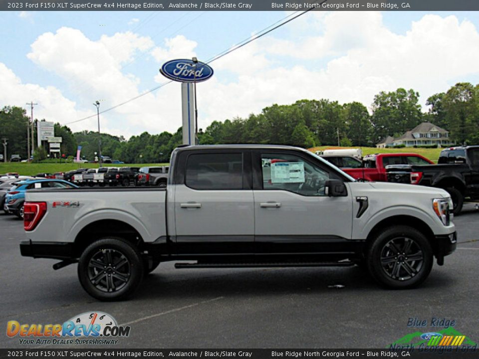 2023 Ford F150 XLT SuperCrew 4x4 Heritage Edition Avalanche / Black/Slate Gray Photo #6