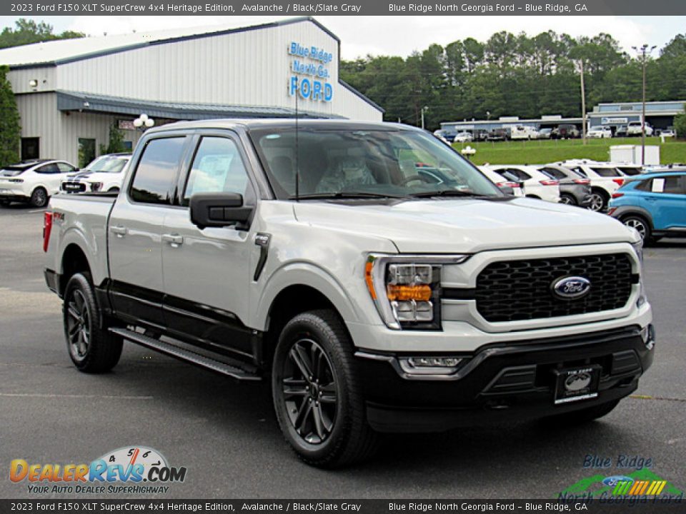 2023 Ford F150 XLT SuperCrew 4x4 Heritage Edition Avalanche / Black/Slate Gray Photo #7
