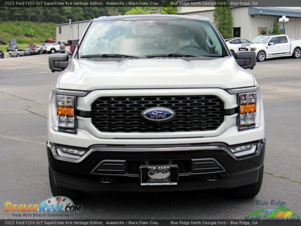 2023 Ford F150 XLT SuperCrew 4x4 Heritage Edition Avalanche / Black/Slate Gray Photo #8