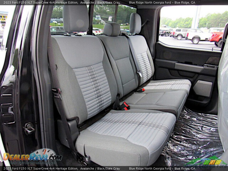 Rear Seat of 2023 Ford F150 XLT SuperCrew 4x4 Heritage Edition Photo #13