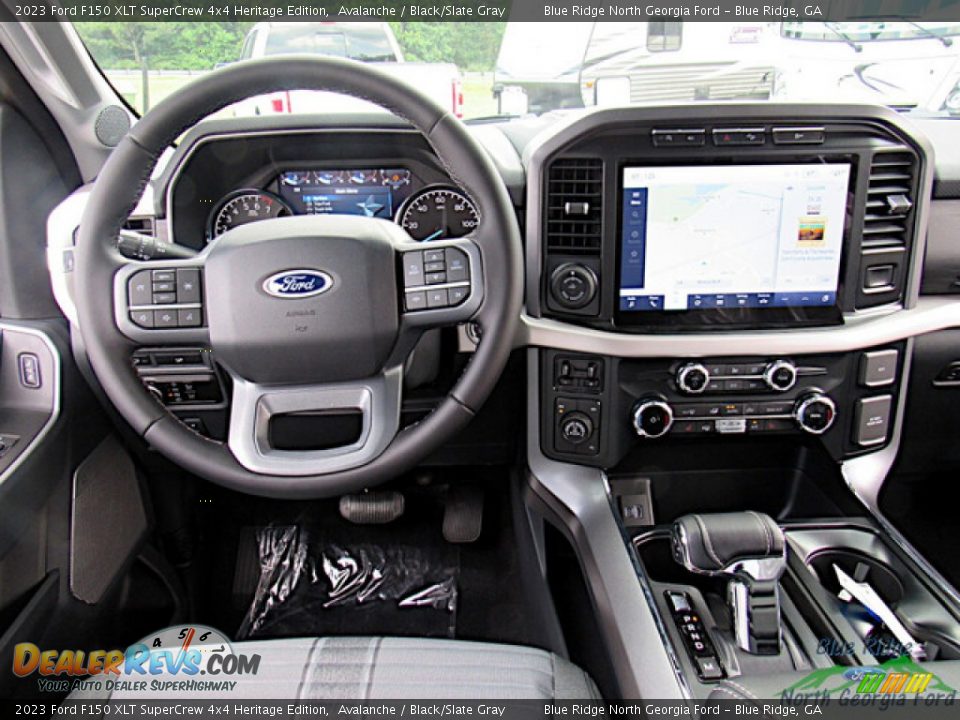 Dashboard of 2023 Ford F150 XLT SuperCrew 4x4 Heritage Edition Photo #15