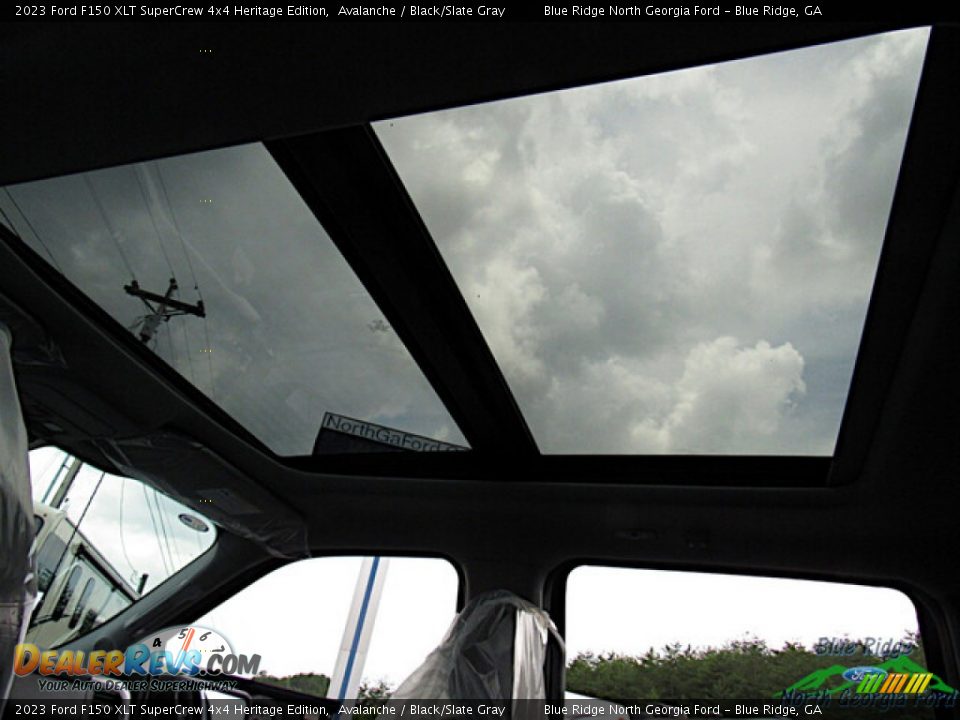 Sunroof of 2023 Ford F150 XLT SuperCrew 4x4 Heritage Edition Photo #24