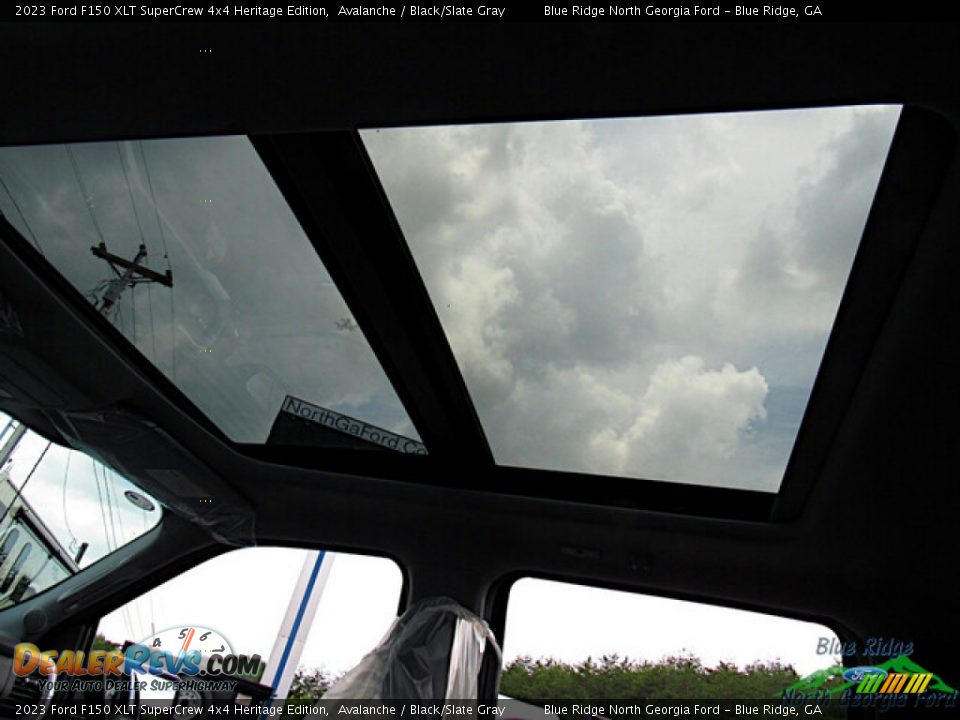 Sunroof of 2023 Ford F150 XLT SuperCrew 4x4 Heritage Edition Photo #25