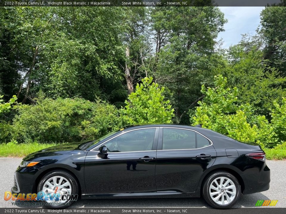 Midnight Black Metallic 2022 Toyota Camry LE Photo #1