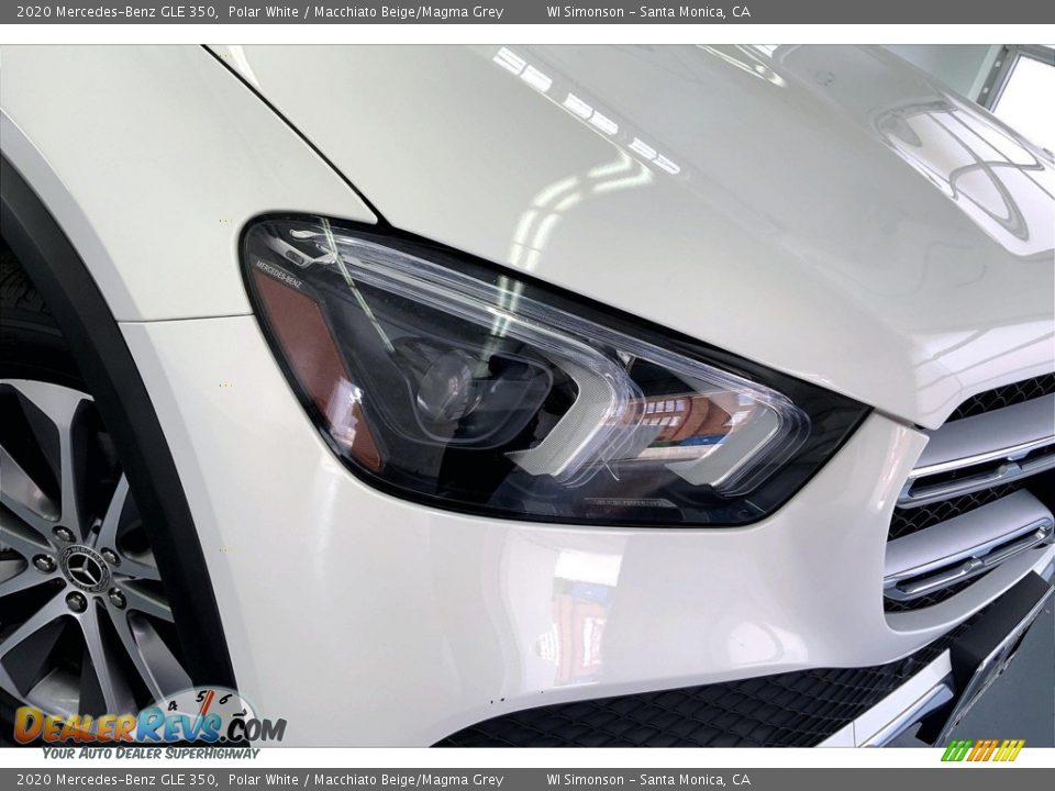 2020 Mercedes-Benz GLE 350 Polar White / Macchiato Beige/Magma Grey Photo #28